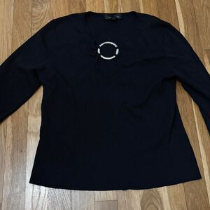 Cable-gauge Women's Black T-shirt